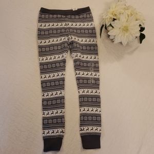 Heavy Knit Christmas Holiday Tights Girls Unisex Gray Winter Sparkle Various Sz